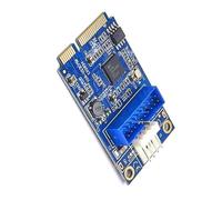 KACCDE Internal PCIe To USB 19Pin Adapter Card PCIe To 19Pin Expansion Card For Fast Data Transfer Up To 5000Mbps