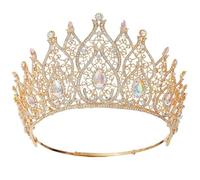 KACCDE Luxurious Crowns Hair Hoop Heavy Duty Birthday Party Elegant Pageant Water Drop Crystal Girl Wedding Costume Headwear
