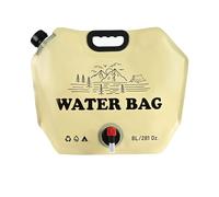 KACCDE Outdoor 8L Water Container with Faucet Light Weight Camping Bags Folding Bucket Easy to Fold & Store Portable Bag with Faucet Folding Dispenser