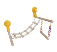 KACCDE Parrots Ladder Scratchers Perch Stands Bird Stand Suction Cup Wood Stick Ladder Branch Ladder Standing