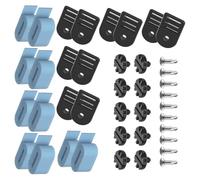 KACCDE Pool Solar Blanket Strap Set, Nylon Reel Attachment Straps with Adjustable Knobs and Buckle Plates for Backyard Pool Handling Solar Blanket Straps Reel Clips Roller Attachment Replacement