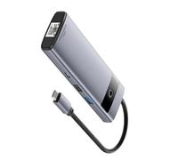 KACCDE Portable Type C Hubs 4K HDTV PD100W USB3.0 SDTF Slots And Ethernet Port For Travel Aluminum Alloy USB C Hubs