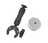 KACCDE Satellite Dish Holder For Outdoor Use Quick Setup Round Tube Clamp With 1/4" Thread
