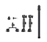 KACCDE Suction Car Mount Set For Action Cameras 47.2inch Extension Stick Included For 360 Action Cameras
