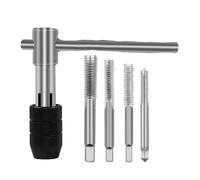 KACCDE T-Handle Tap Wrench Professional Thread Cutting Set for DIYer Workshop Precisions Machining and Furniture Repair Tasks Hand Tap Wrench Set