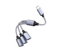 KACCDE Type C Male To 3 USB2.0 Female Cable Adapter USB C OTGs Splitter Cord Converters Multiple Hubs For Laptop Tablets