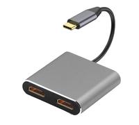 KACCDE Type C To 4K Splitter Adapter With Two 4K Display And 100WPD Fast Charging For Laptop