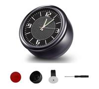 KACEPAR 1.6" Car Stick on Mini Clock, Portable Tiny Quartz Clock for Car Air Vent Outlet Dashboard, Universal Watch Decoration for Auto Vehicle Motorcycle Home