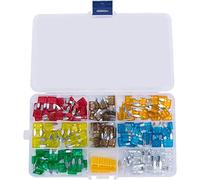 Kacepar 5A-30A Color-coded Mini Car Fuses with Fuse Puller Zinc Alloy PC 140pcs Compatible with Electrical Systems Cars Trucks SUVs Vehicles ATVs UTVs