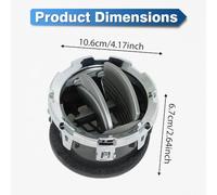 Kacepar Car Air Conditioning Vents Outer Dashboard HVAC AC Vent Heater Compatible with Ford F-250 F-350 Super Duty 2011-2016 DC3Z19893BA Black Silver