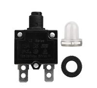 Kacepar Car Overload Protector Thermal Cutout Switch Circuit Breaker Over Current Overload Plastic and Metal Compatible with Various Applications 15A 1Pcs