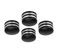 KACEPAR Head Bolt Covers Caps, Head Bolt Covers Caps, Compatible with Harley-Davidson All Twin Cam Models, fit for Big Twin 1340 Evo Models, Sportster Models, Black+Chrome