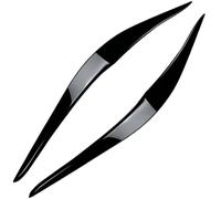Kacepar Headlight Eye Lid, Glossy Black Car Headlight Eyebrows, 2 Pcs Eyebrow Covers Eyelids Covers Compatible with BMW 2 Series F22 F23 2015-2019