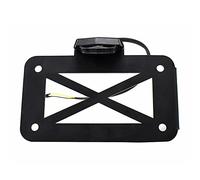 Kacepar Motorcycle Number Plate, Number Plate Holder, License Plate Mount, Side Mount License Plate Holder Bracket with Light, Licence Plate Light Holder for Motorcycles, Sport Bikes, Cruisers