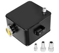 Kacepar Universal Coolant Radiator Overflow Expansion Tank With Cover Compatible with Vehicles with 11mm, 15mm And 9mm Adapter Interface Black