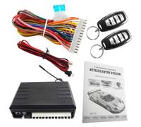 KACEPAR Vehicle Keyless Entry System Alarm System, Universal Car Remote Central Kit,Anti-theft Door Lock with Remote Controllers,Fit for 12V Cars