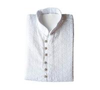 kacery Men's Indian Cotton Chicken Kurta Pajama Sherwani Traditional Outfit GR2021 White 46