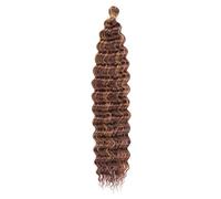 Kachanaa 18 Inch Ocean Wave Crochet Hair Synthetic Crochet Braiding Hair for Boho Box Braids 3 Pack Pre-Separate Deep Wave Braiding Hair Extensions for Goddess Braids /427#