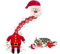 kachewlulu Christmas Large Interactive Dog Toys: Squeaky Plush Stuffed Dog Toys for Large Dogs - Big Chew Santa Dog Toys for Puppy Small Medium Large Breeds