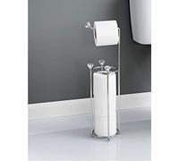 Kachhu® New Crystal Stainless Steel Chrome Plated Free Standing Toilet Paper Roll Holder.