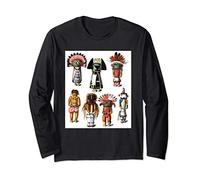 Kachina Dolls - Hopi Katsina Native American Mythology Long Sleeve T-Shirt