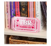 KACIOLA STUDIO Library Sign, 3D Bookish Decor for Book Nook, Gifts for Booklovers/Reader/Women, Bookshelf Book Store Decor, Romantasy Gift (TBR)