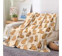 KACISSTY Blanket Girl's Gift Soft Flannel Blanket Cute Capybara Girl Just a Girl who Loves Capybara (Dolphin Blanket, 130cmX150cm)