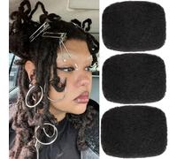 Kackanaa 12 Inch Springy Afro Kinky Curly Human Hair Bulks for Dreadlock Extensions 3 Packs Marley Twist Crochet Hair Bulk for Mini Twist Repair Locs Springy Afro Twist Human Hair Bulk, 30g /Pack