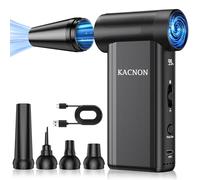 KACNON 150000RPM Compressed Air Duster - Super Power Electric Air Blower, Cordless 8-Speed Rechargeable Mini Dust Cleaner for Computer, Laptop, Keyboard, Car, Electronics, Home & Office Cleaning