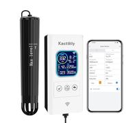 kactoily Smart Aquarium Water Monitor, Salinity pH ORP TDS EC Temp Multi-Parameter Tester for Freshwater Saltwater Fish Tanks Real-Time Alerts Upgraded Version