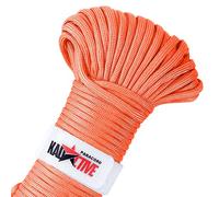 KADACTIVE Paracord Rope 550 Multifunction - 30meter - 7 Strand Nylon Cord - for Outdoor, Indoor Use - Crafting, Keychains, Camping, Survival Rope - Orange