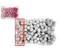 KADADSA 100 pcs Tiny Artificial Roses Mixed Pink Five Color Mulberry Paper Flower 15-18 mm Flower Wedding Scrapbooking (Pink Color 05)