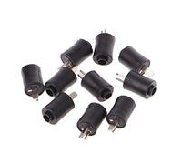 Kadagg 10 Pcs 2 Pin DIN Male Speaker Plug 2-Pin Plug Hifi Loudspeaker Solder Connectors ABS