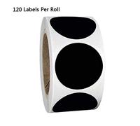 Kadagg 120pcs/roll Blank Label Round Chalkboard Sticker Kitchen Jar Pvc Sticker