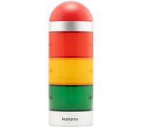 KADAMS Time Tracker Visual Timer with Audio Alarm Pause Function 24hr Countdown Clock Volume Control Stoplight Traffic Light Time Management Tool for Classroom Teacher Kids Adults Silver