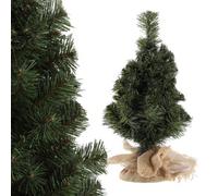 Kadax Artificial Christmas Tree 2Ft, Small Xmas Tree With Plastic Stand, Green Fir Tree For Kitchen Tabletop And Dining Table 60Cm