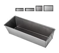 KADAX Baking Tray, Non-Stick Coated Baking Tin, Metal Baking Form in Various Sizes, Silver Rectangular Baking Tray with High Edges for Cake, Cookies (31 x 11.5 x 7.5 cm)
