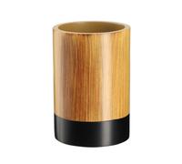 Kadax Bathroom Cup, 350 Ml Toothbrush Cup With Wood Pattern, 7.5 X 11 Cm Toothbrush Holder For Bathroom And Toilet (Wood Black)