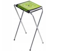 Kadax Bin Bag Stand, Metal Garbage Bag Holder With Plastic Lid, Tall Rubbish Bag Stand For Waste Separation (Single, Green)