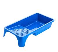 Kadax Blue Painting Tray, 29.5 X 15.5 Cm, Plastic Paint Tray, Rectangular Paint Tray With Small Handle, Painting (Pack Of 1, Blue)