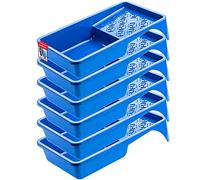 KADAX Blue Painting Tray, 29.5 x 15.5 cm, Plastic Paint Tray, Rectangular Paint Tray with Small Handle, Painting Accessories, Disposable Paint Tray