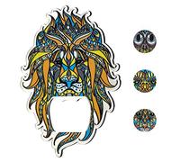 KADAX Bottle opener, animal design, beer opener, made of steel, one-handed opener with magnet, colourful bottle opener, functional fridge magnet, bottle cap opener with dimensional print (lion).