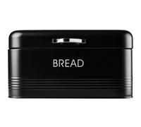 Kadax Bread Bin, Bread Bin Brushed Steel 30 X 18 X 16 Cm, Bread Bin Black, Spacious Bread Bin With Lid, Bread Storage Container