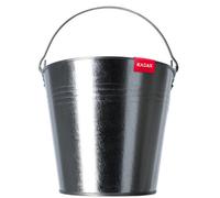 Kadax Bucket, Heavy Duty Zinc Bucket With Ergonomic Handle, Ash Bucket With Reinforced Base, Coal Bucket With Solid Walls (12L)