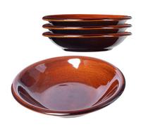 Kadax Ceramic Layer Dinner Plates Dishwasher Safe Dinner Plates, Flat Dinner Plates, Serving Plates For Breakfast (Deep, 4 Pieces)