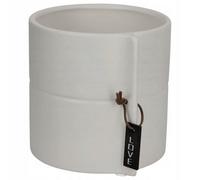 Kadax Ceramic Planter, 2 Colours, Flower Pot, Ceramic Planter, Flower Pot, Planter For Dragon Trees, Violet, Pansy (Grey)