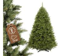 KADAX Christmas Tree 6ft, Artificial Spruce with 745 Tips, Green Xmas Tree with Plastic Stand, Large Holiday Tree with Realistic Appearance