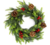 Kadax Christmas Wreath For Front Door, Artificial Holiday Wreath For Table, Xmas Door Decoration (Eva With Decoration 45 Cm)