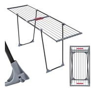 Kadax Clothes Airer, Large Powder-Coated Steel Drying Rack, Folding Winged Laundry Dryer For Indoor, Outdoor (Black, 198 X 55 Cm)