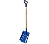 Kadax Coal Scoop Steel Long Handle Wooden Shovel D Handle Spade For Pebbles Garbage Charcoal Spoon Dustpan (W:29Cm,blue)